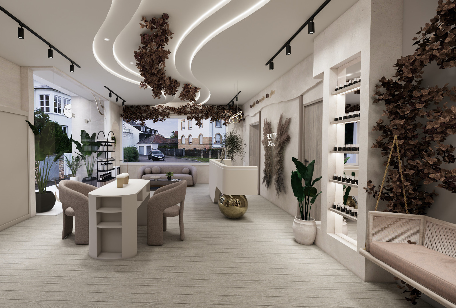 Sala de tratamiento en Beauty D’Luxe